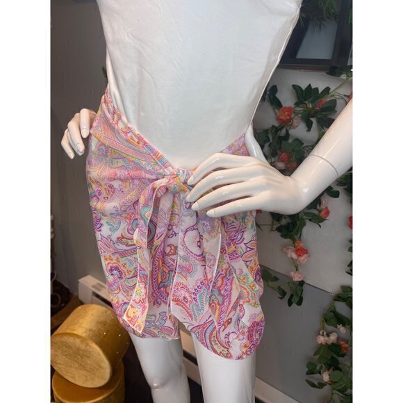 Tinibikini Wrapped Up In You Sarong Coverup Skirt Purple/combo one size RefFNB - Picture 7 of 8